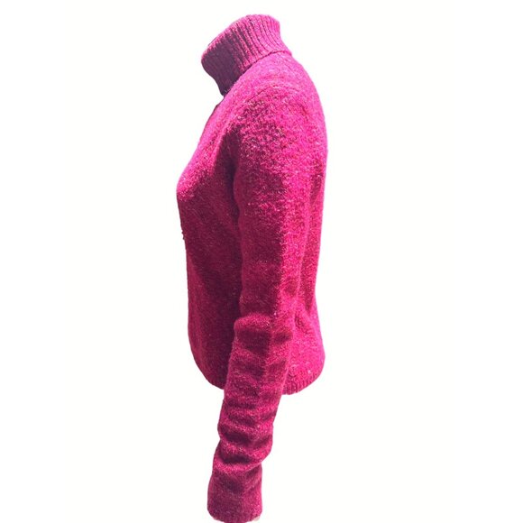 Cool Times Juniors XL Red Knit Turtleneck Sweater Cozy & Stylish - Picture 2 of 8